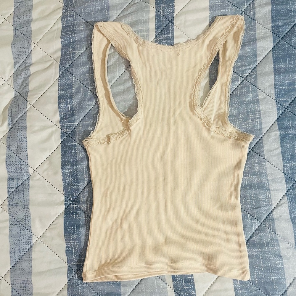 Arizona Brand Stretchy Rodeo Nashville Tank Top with Lace trim Size Small π€ π€ π€ - Picture 6 of 6